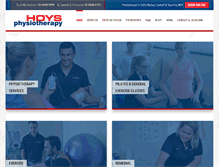 Tablet Screenshot of hoysphysio.com.au